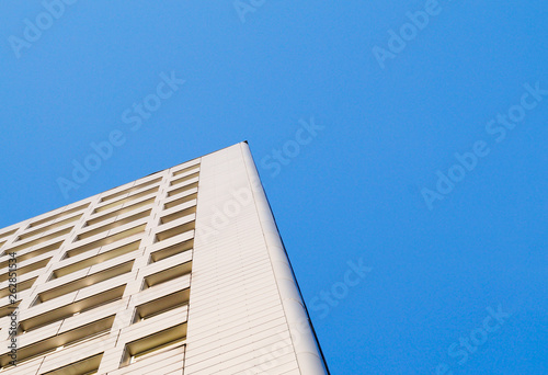 Building Architecture Background with the blue sky