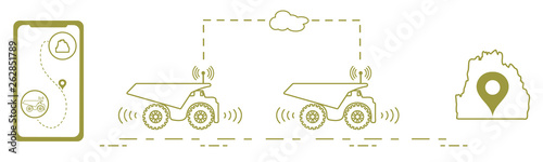 Smart transportations and trucking. Monitoring and control of trucking. New technologies.