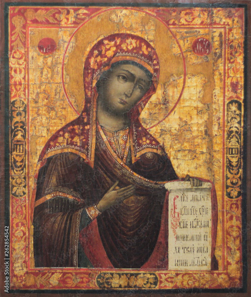 Fototapeta premium virgin mary and jesus