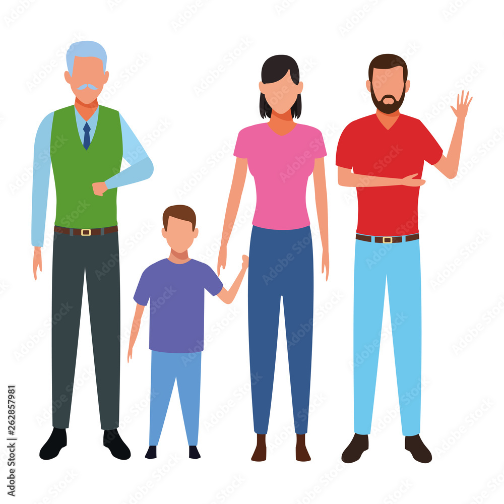 family avatar cartoon character family avatar cartoon character