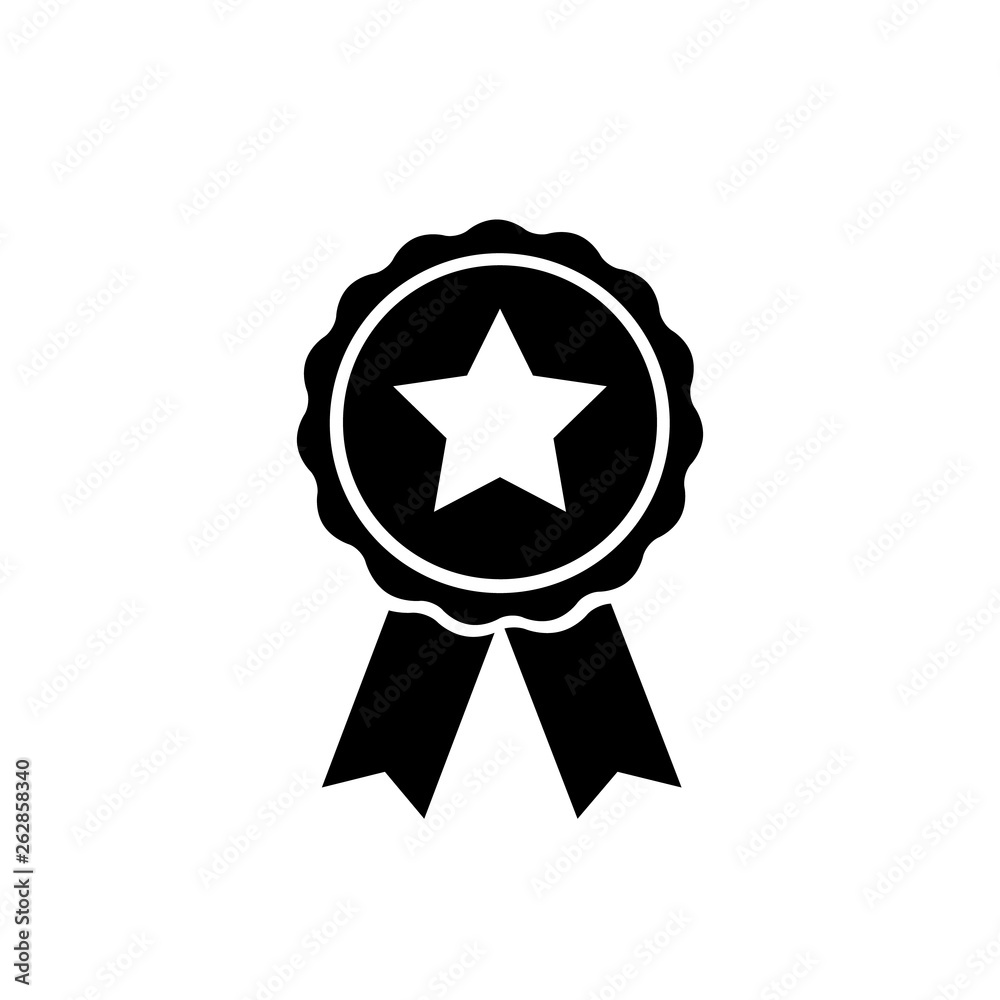 Award icon symbol vector on white background Award icon symbol vector on white background
