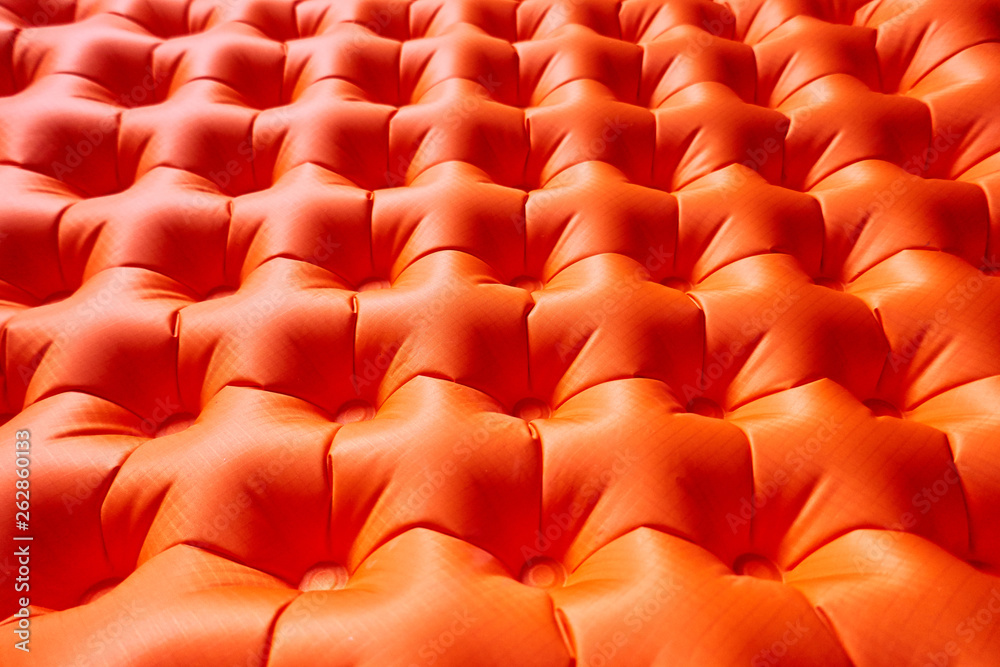 orange sleeping mat , inflatable tourist rug ,