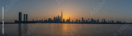 Dubai City Skyline  Residential and Business Skyscrapers in Downtown  Dubai  UAE