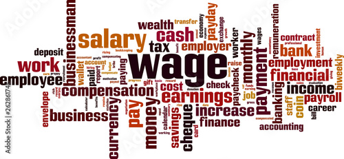 Wage word cloud