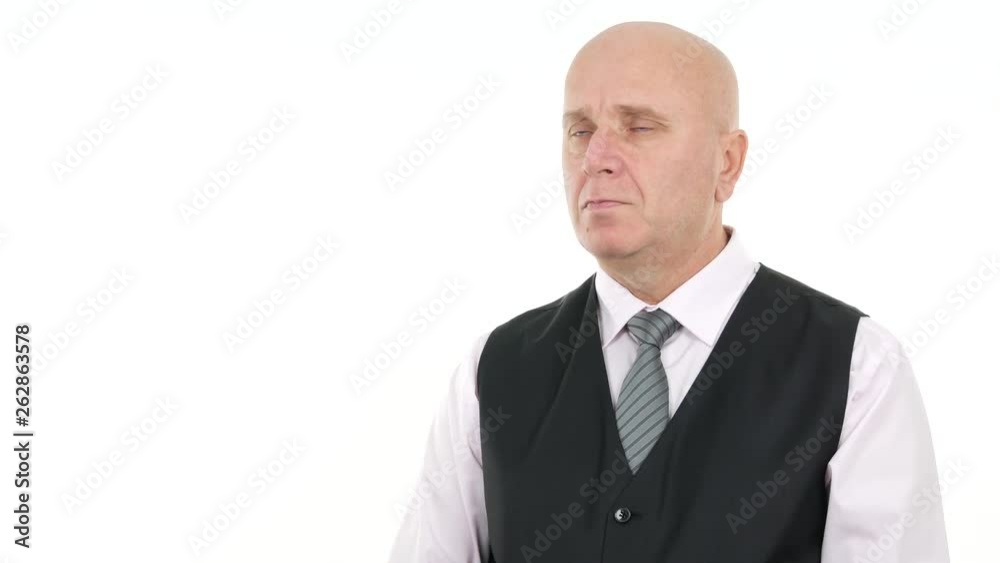 Tired Businessman in Office Room Yawn Bored and Exhausted Waiting a Meeting Tired Businessman in Office Room Yawn Bored and Exhausted Waiting a Meeting