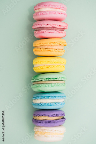 Colorful macarons.