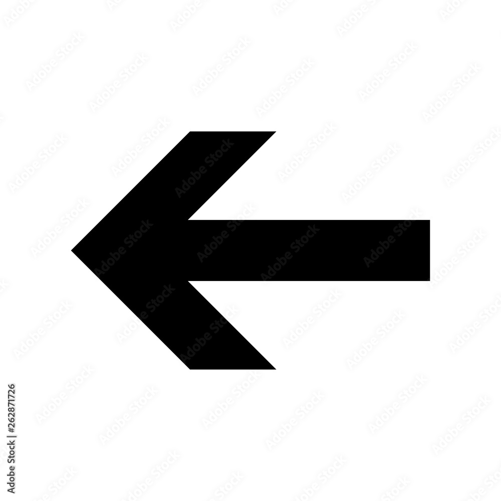 Back arrow icon flat vector illustration design Back arrow icon flat vector illustration design