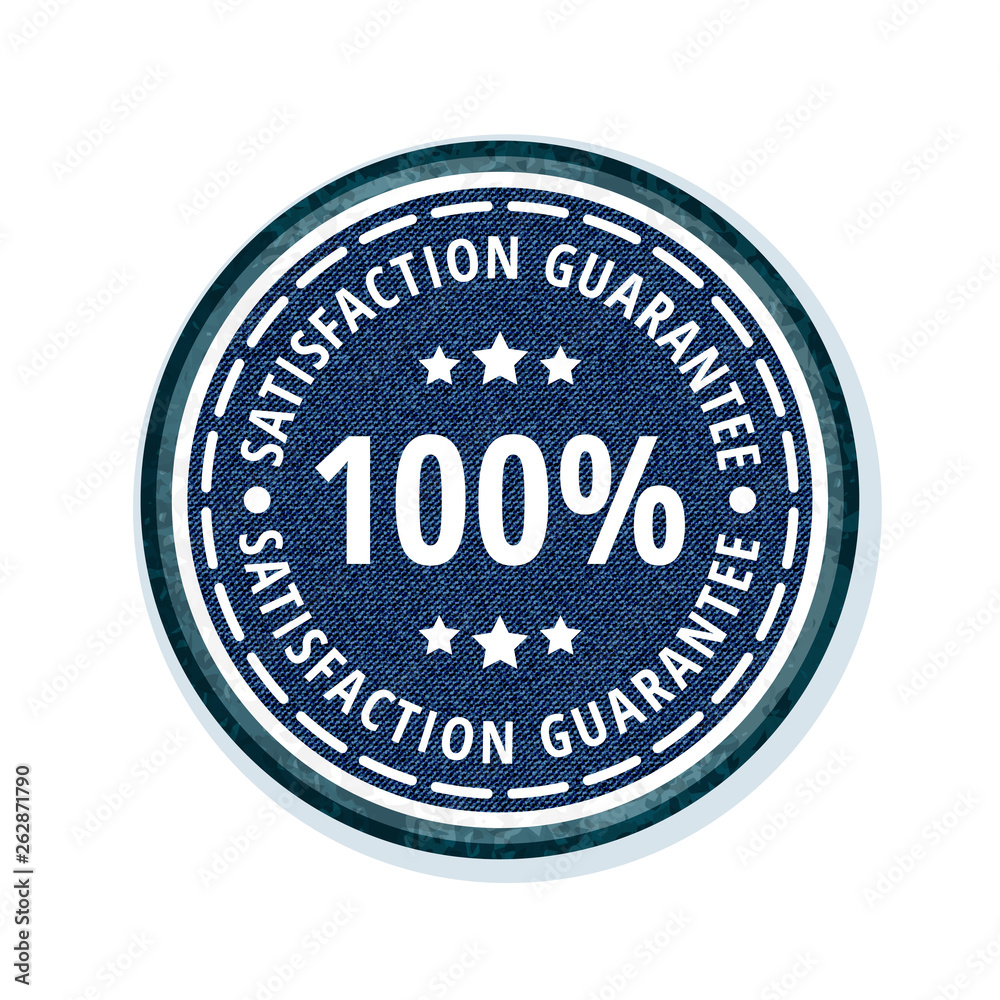 100% Guarantee label illustration 100% Guarantee label illustration