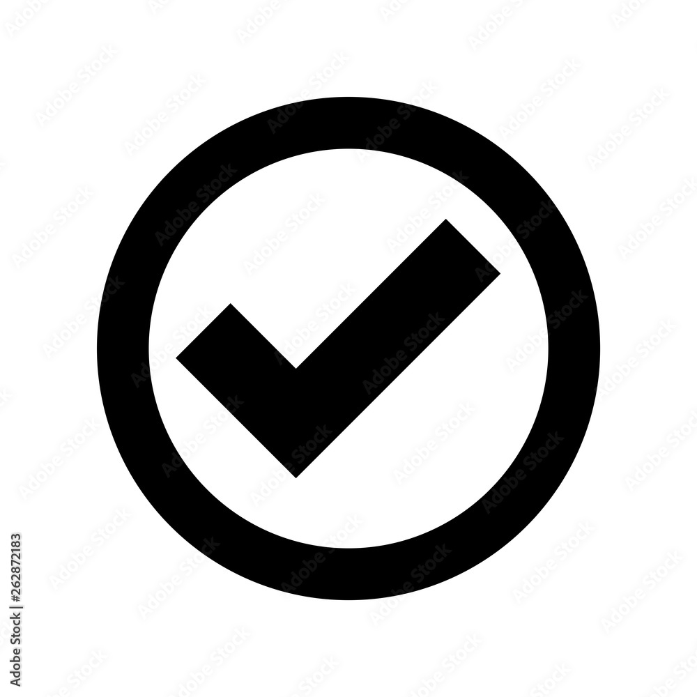Check box icon flat vector illustration design Check box icon flat vector illustration design