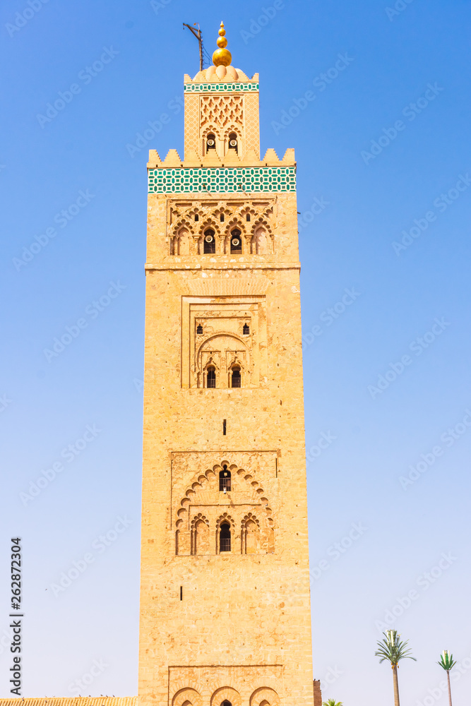 Minaret of the Koutobia Mosque, Marrakech, Morocco