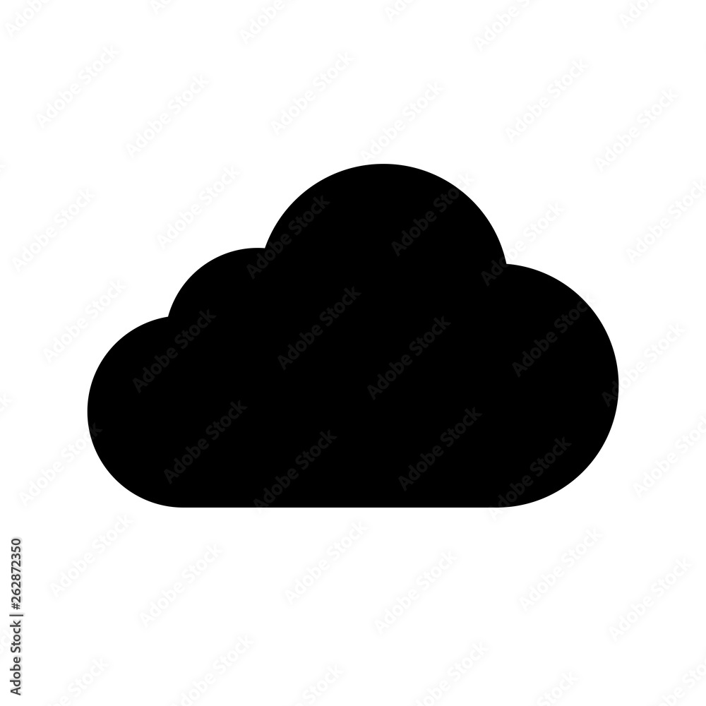 Cloud icon flat vector illustration design Cloud icon flat vector illustration design