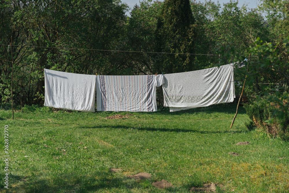 Clothes Line Outdoors. Clothes Line Outdoors.