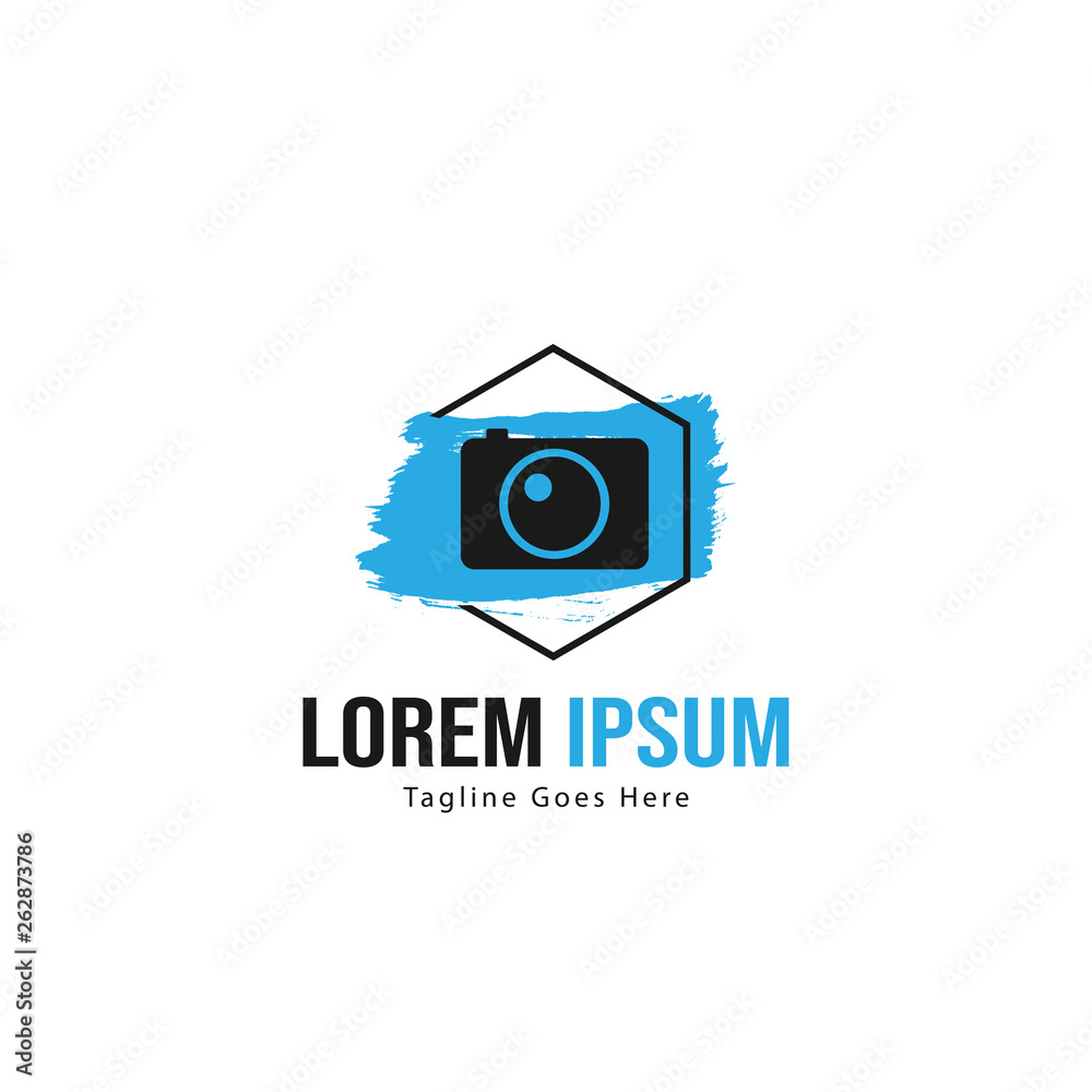 Photography logo template design. Photography logo with modern frame isolated on white background Photography logo template design. Photography logo with modern frame isolated on white background