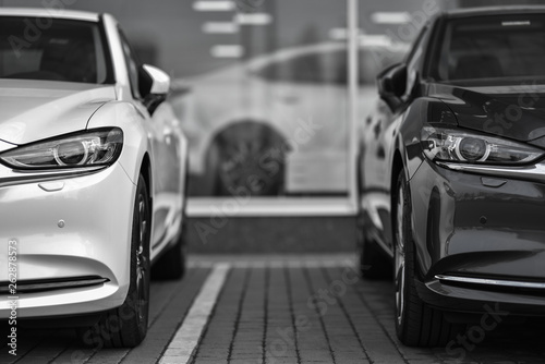 black and white cars © Oleksandr