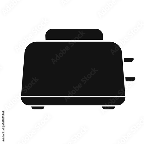 Bread toaster black  silhouette icon. 