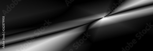 Digital art, abstract black & white 3D objects, Germany
