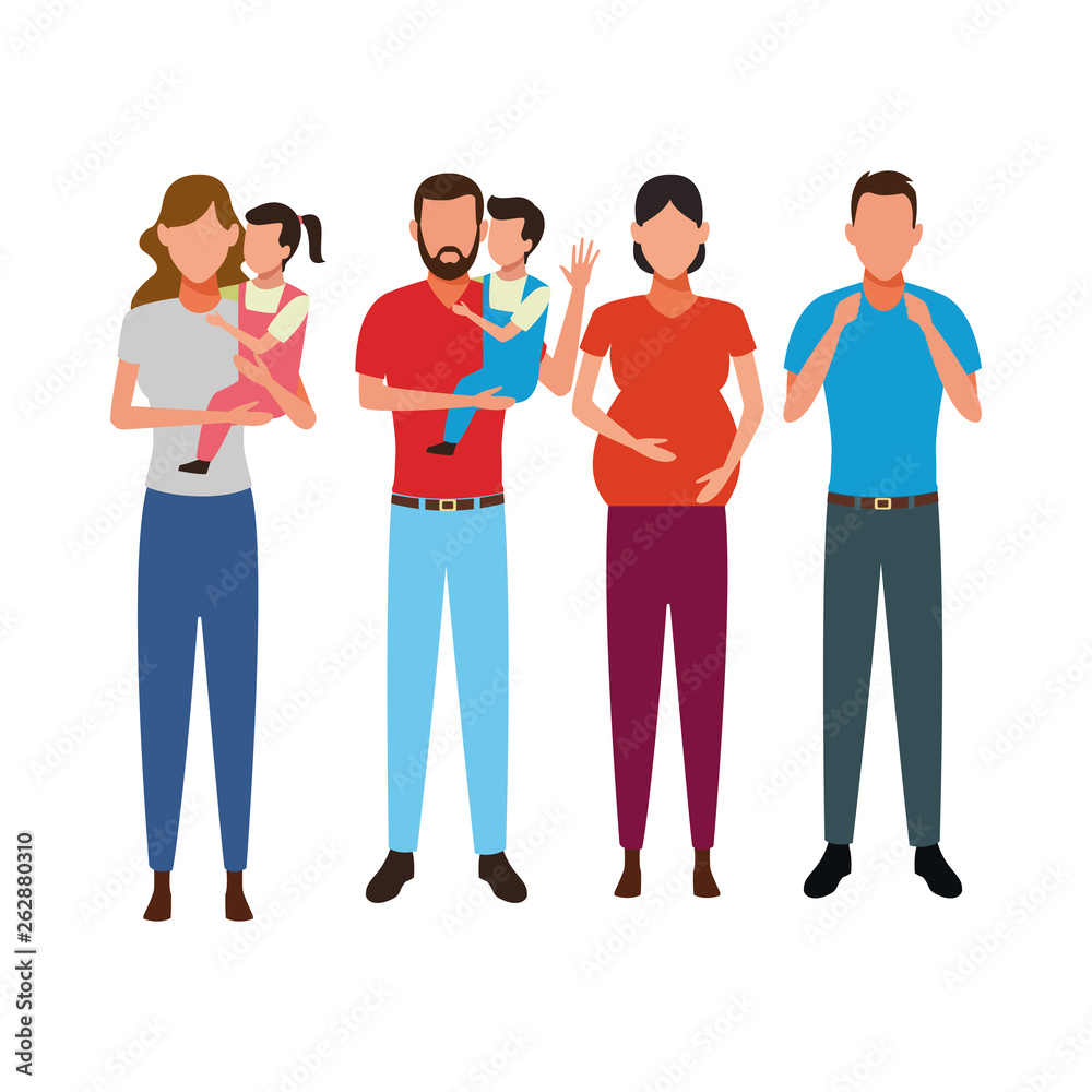 family avatar cartoon character family avatar cartoon character