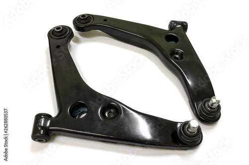 Obraz na płótnie Front lower control arm for Japanese car on white background, isolated. w salonie