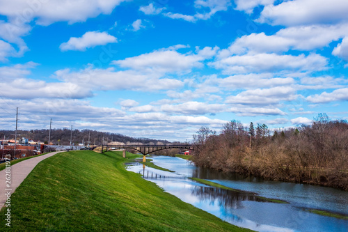 Galena River in flood photo