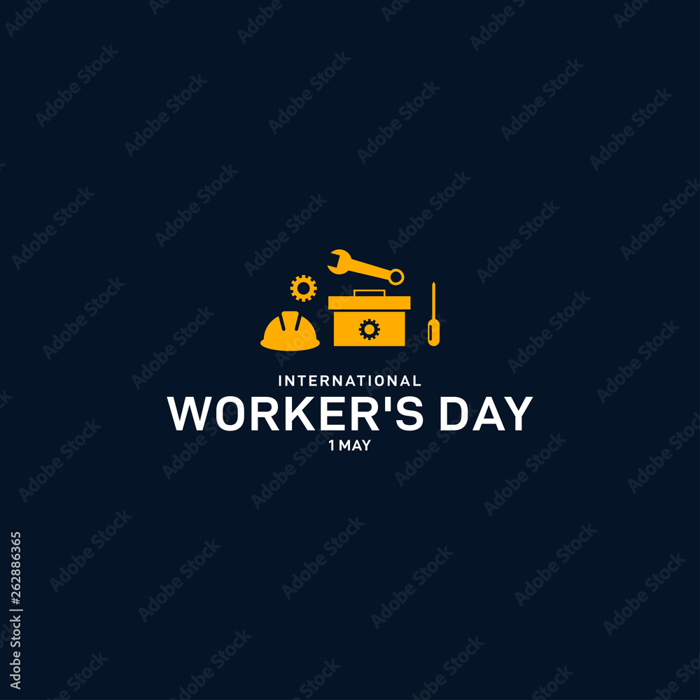 International Worker Day Vector Template Design