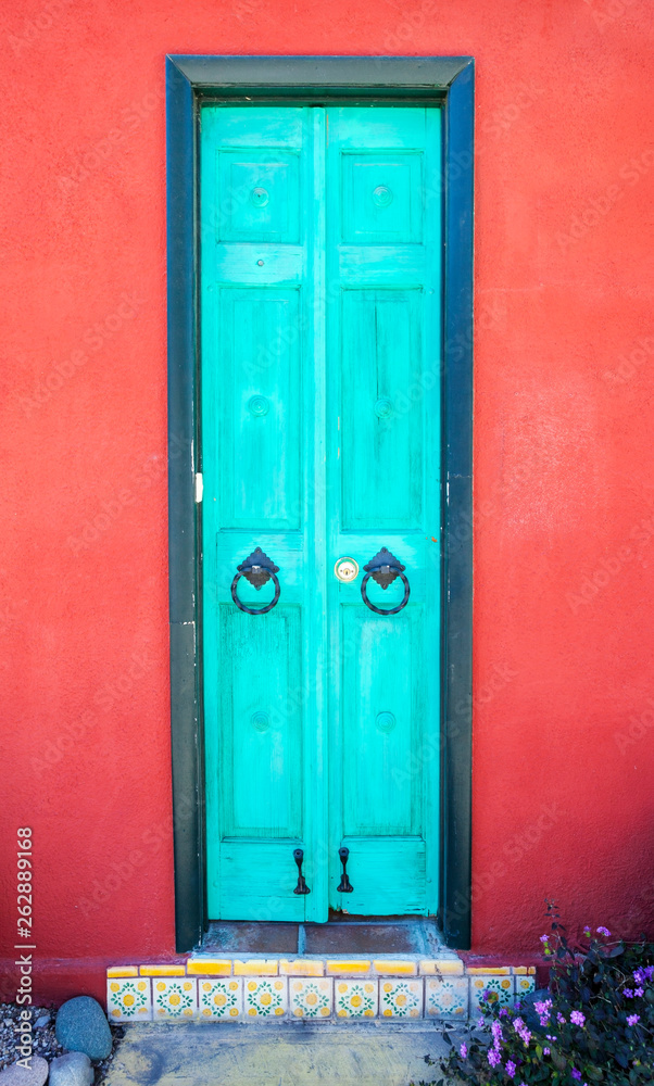 Old Tucson, Arizona weathered door.