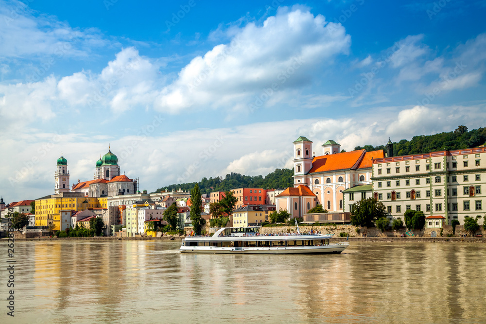 Passau, Blick auf die Altstadt 