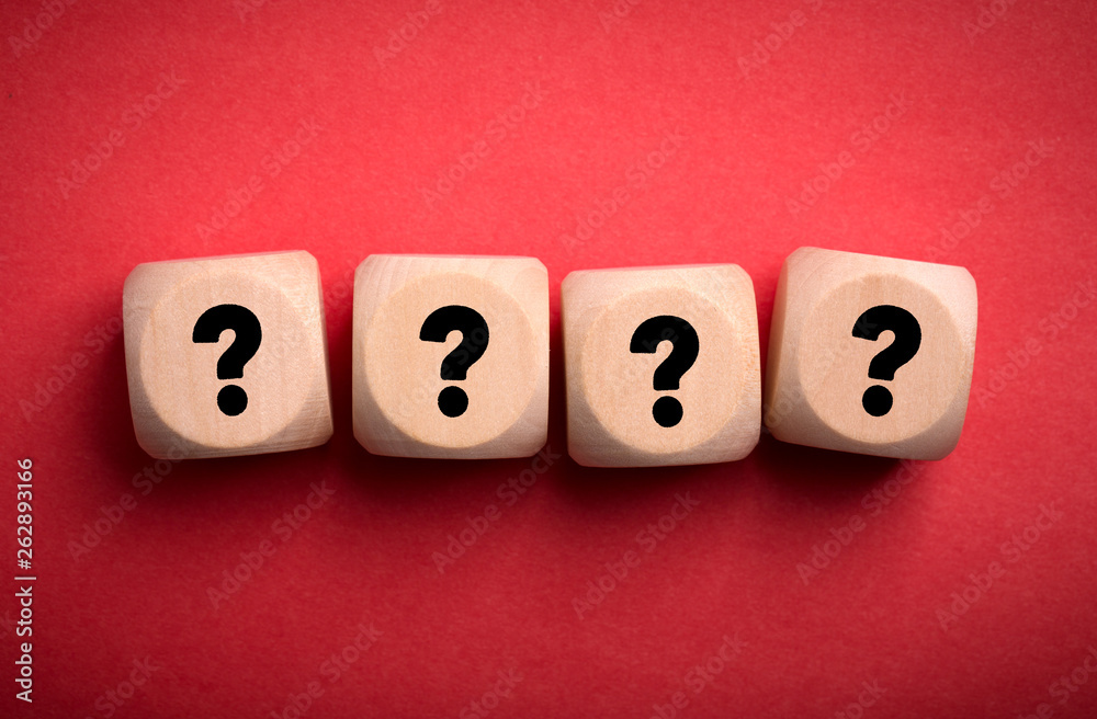 Question Mark Wooden Blocks