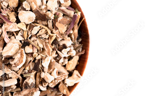 Bowl of Dandelion Root an Alternative Medicine