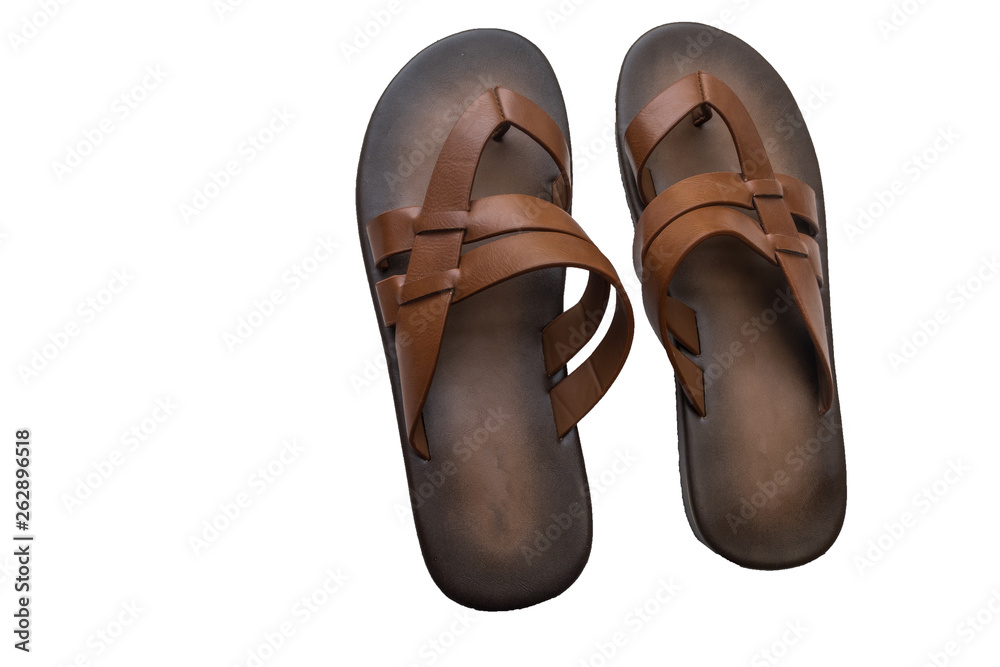 Men leather sandal and flip flop shoes. Men leather sandal and flip flop shoes.