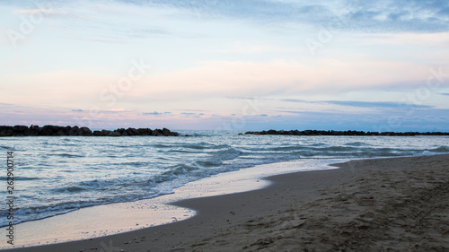 Wallpaper Mural Panorama on the beach in winter time Torontodigital.ca
