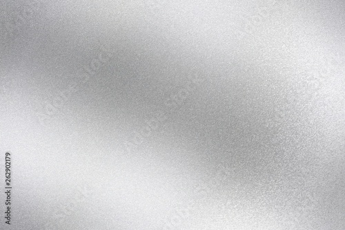 Shiny silver foil wave metal , abstract texture background photo