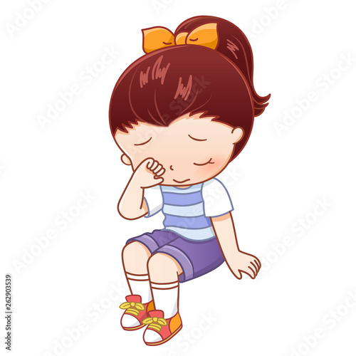 Little girl sobbing