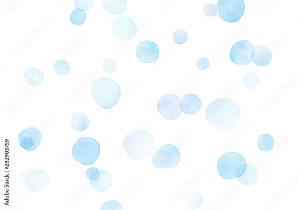 水彩 テクスチャ にじみ 水玉 泡 背景 青 Stock Illustration Adobe Stock