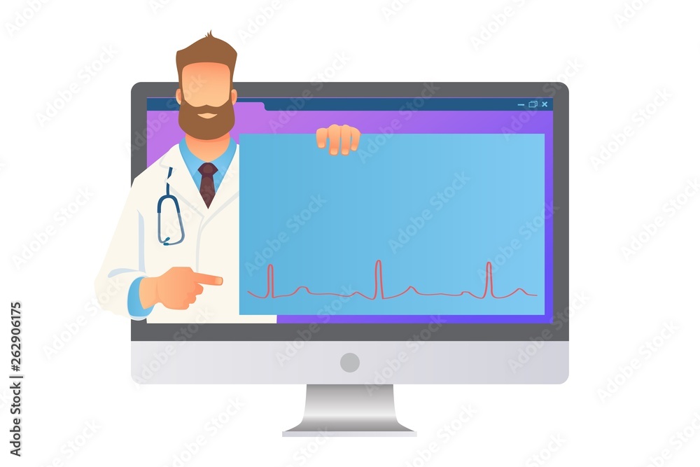 Online medicine concept