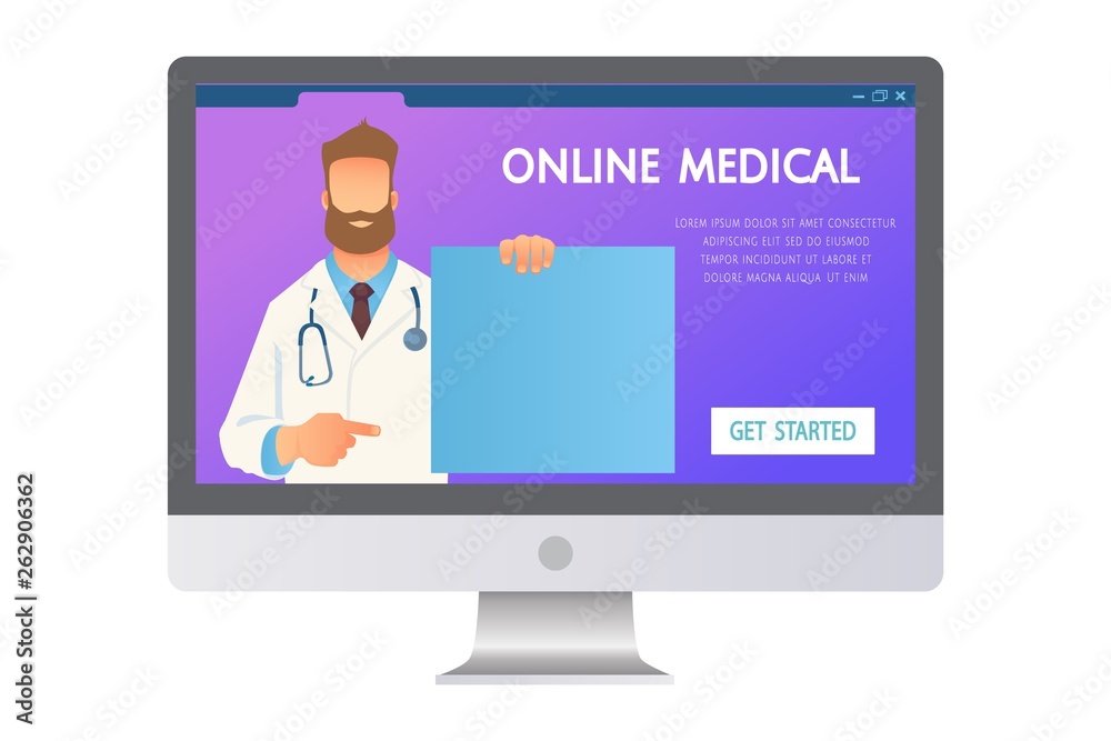 Online medicine concept Online medicine concept