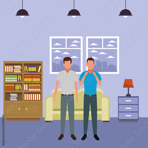 men avatar cartoon character