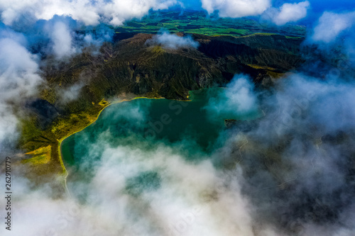 Azoren Insel aus der Luft - Sao Miguel