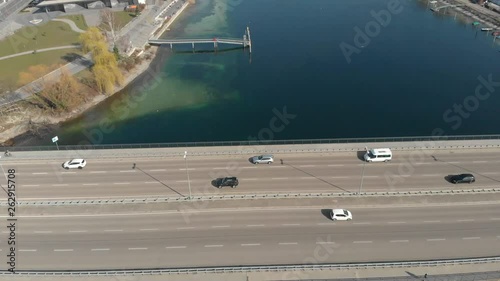 Droneflight over Constance, Bridge & Rhein / Dronenflug über Konstanz, Rhein & Bodensee photo