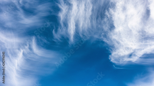 Beautiful blue sky and clouds. The natural background