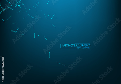 Abstract technology futuristic background. Big data visualization. Block chain network concept.