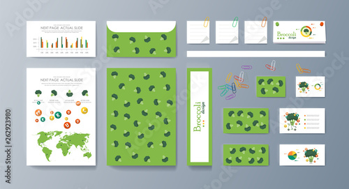 Set of brochures for marketing the promotion goods and services on market