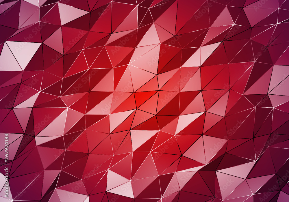 Fototapeta premium Abstract polygonal pattern luxury dark background . 3D Rendering.