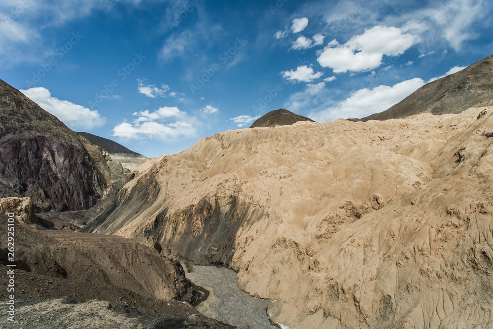 Landscape mountain and sky at Ladakh india
