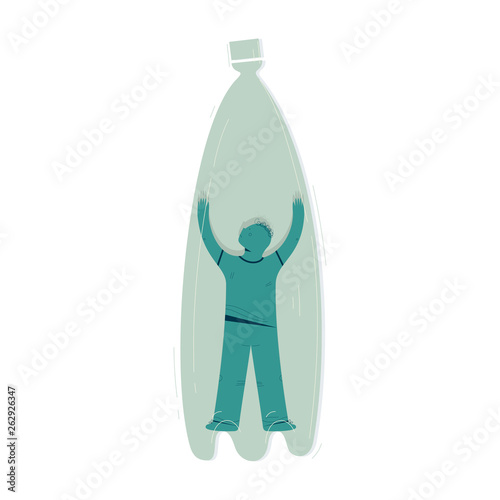 Zero waste, ecology protection vector illustration