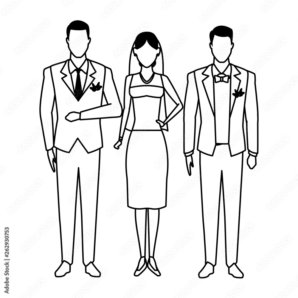 people dressed for wedding black and white people dressed for wedding black and white