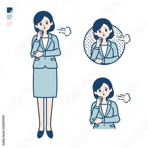 calm type suit business woman_sigh