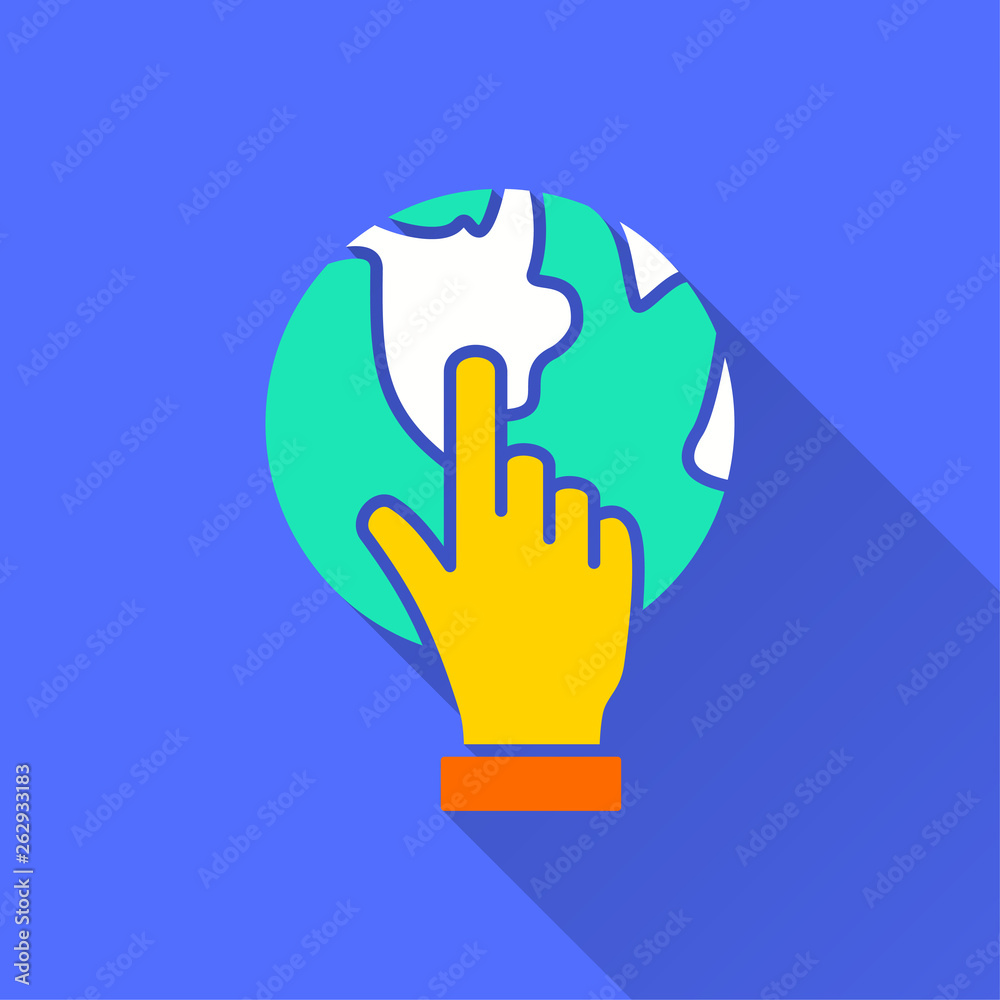 Obraz premium Globe - vector icon for graphic and web design.