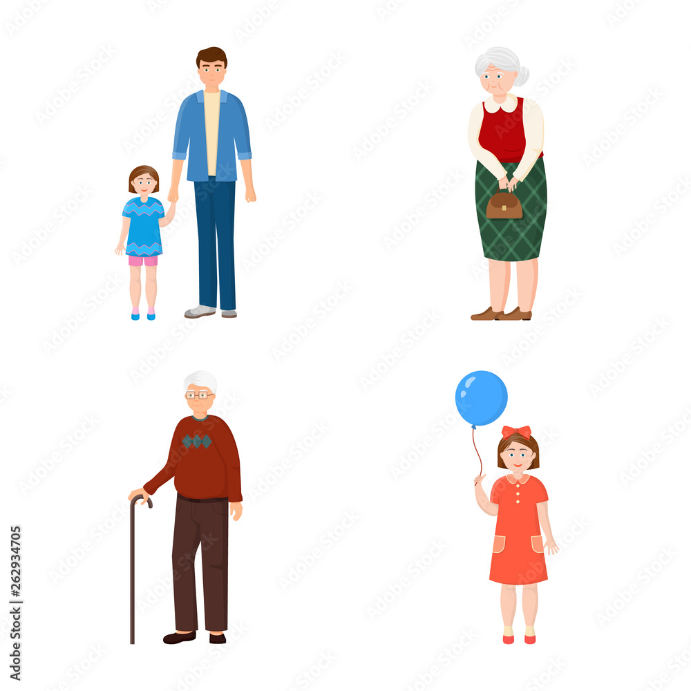 Vector design of family and people logo. Set of family and avatar stock vector illustration. Vector design of family and people logo. Set of family and avatar stock vector illustration.