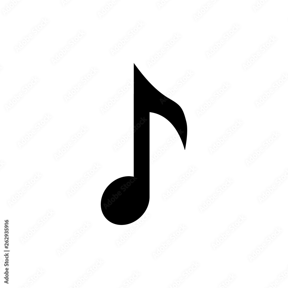 Music note graphic design template vector isolated Music note graphic design template vector isolated