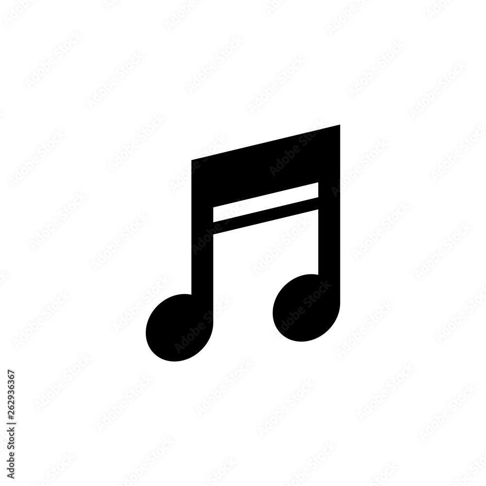Music note graphic design template vector isolated Music note graphic design template vector isolated
